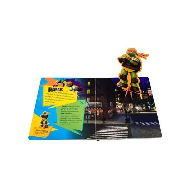 Turtles Ninja Soy Rafael Libro + Figura Base / Lexus