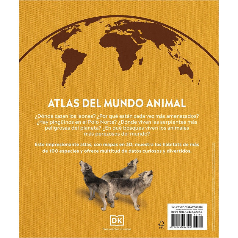Dk Enciclopedia Atlas Del Mundo Animal (tapa Dura)