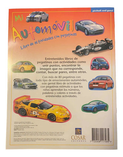 Mi Automovil Libro De Actividades Con Pegatinas