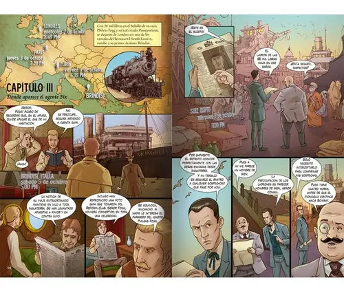 La Vuelta Al Mundo En 80 Días (novela Grafica) / Julio Verne