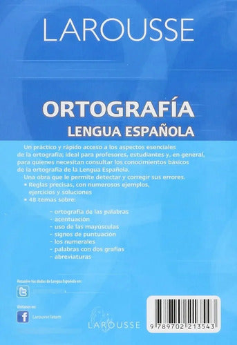 Ortografía Lengua Española / Larousse