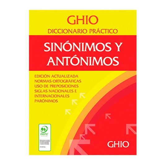 Diccionario Ghio Practico De Sinonimos Y Antonimos