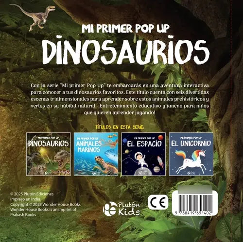 Dinosaurios ¡pop Up! Con Relieve (tapa Dura) / Plutón Kids