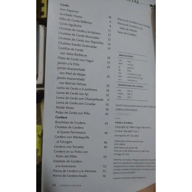 Cerdo Y Cordero / Carola Cocina
