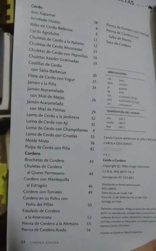 Cerdo Y Cordero / Carola Cocina