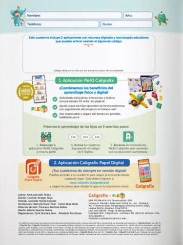 Caligrafia Cuadricula 2 Básico 5mm / Caligrafix