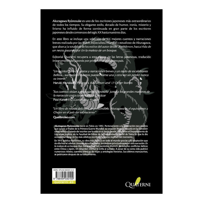 El Dragon Rashomon Y Otros Cuentos / Ryunosuke