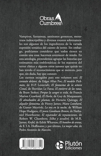 Antología De Cuentos De Terror / Plutón