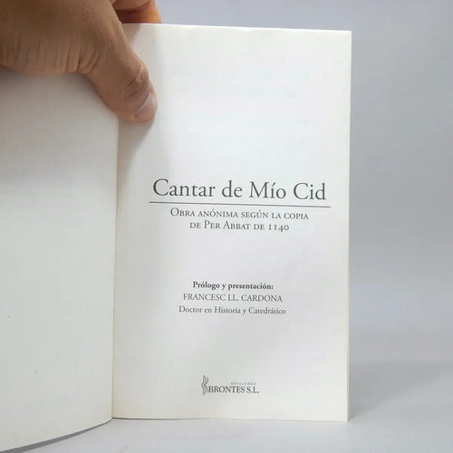 Cantar De Mio Cid / Anonimo