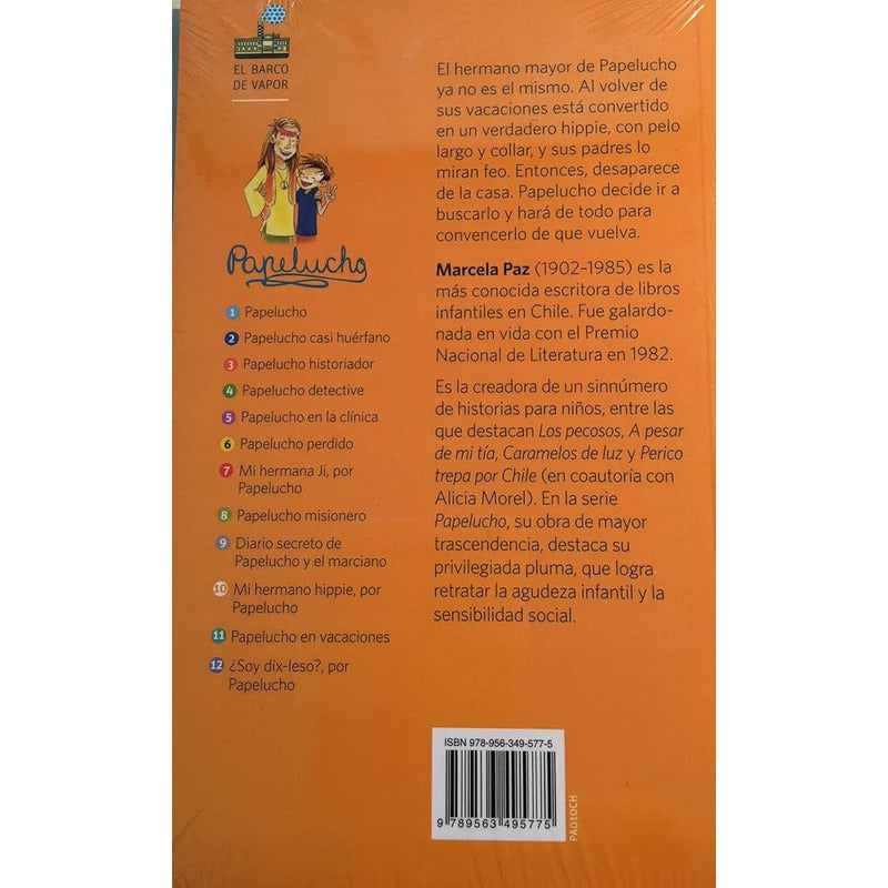 Papelucho N°10 Mi Hermano Hippie / Marcela Paz