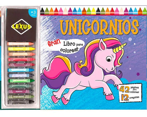 Unicornios - Gran Libro Para Colorear / Lexus