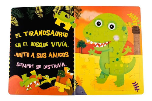 Tiranosaurio Rompecabezas De Cartón / Lexus