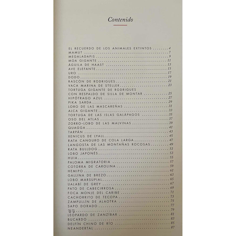 Atlas De Animales Extintos (tapa Dura) / Lexus