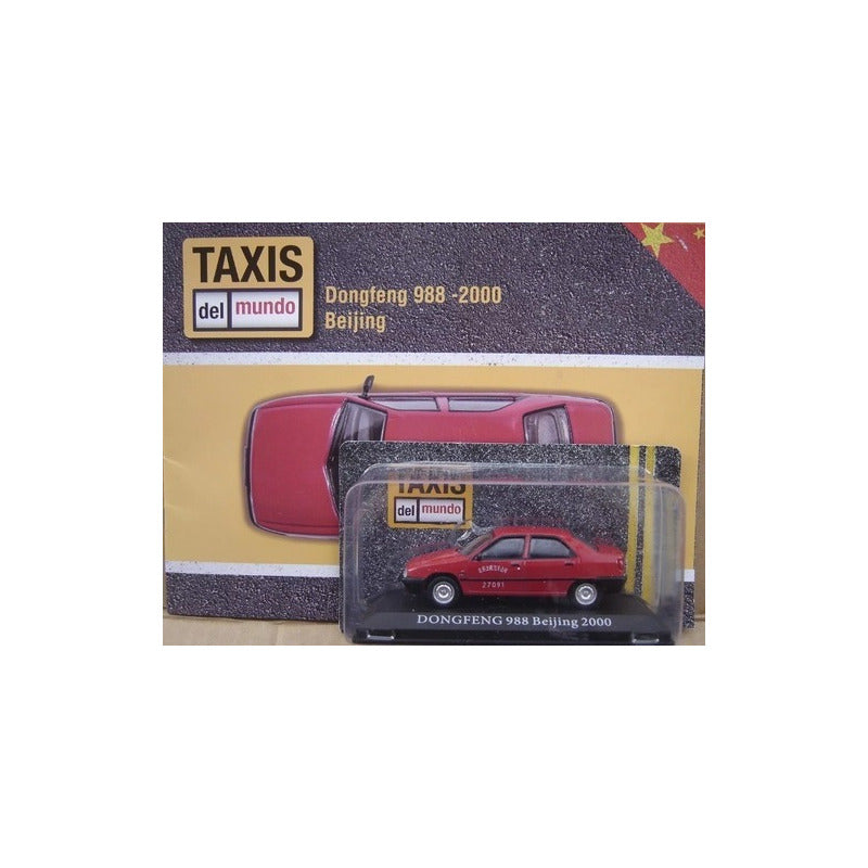Taxis Del Mundo Escala 1/43 Dongfeng 988 Beijing 2000 Rojo