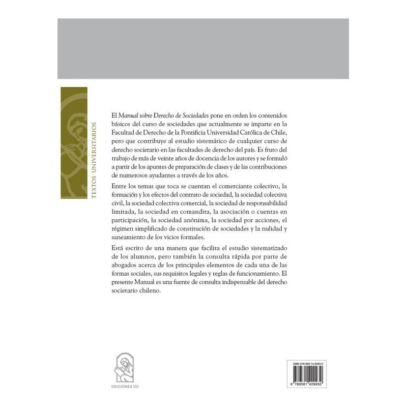Manual Sobre Derecho De Sociedades / Guerrero Y  Zegers