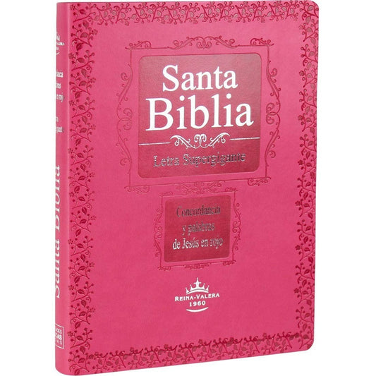 Santa Biblia Reina Valera 1960 Letra Super Gigante Rosa