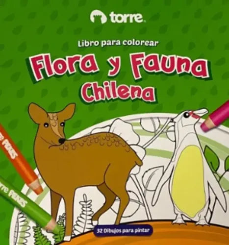 Flora Y Fauna Chilena Libro Para Colorear / Torre