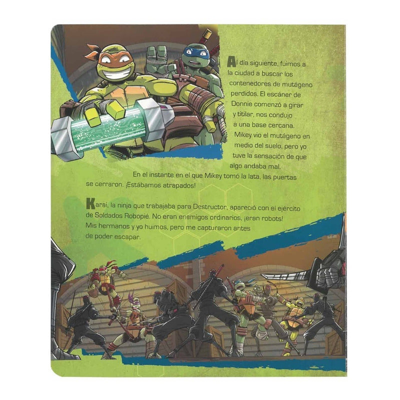 Turtles Ninja Soy Leonardo Libro + Figura Base / Lexus