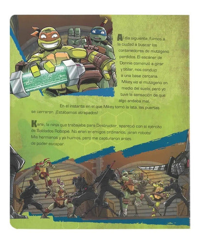Turtles Ninja Soy Leonardo Libro + Figura Base / Lexus