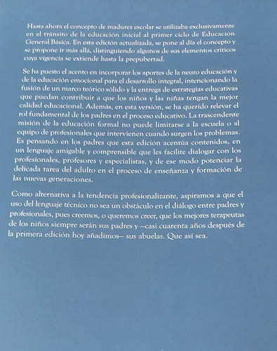 Madurez Escolar /  Gorostegui, Chadwick, Milicic, Condemarin