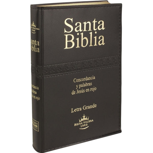 Santa Biblia Rvr 1960 Letra Grande Concordancia Palabra Rojo