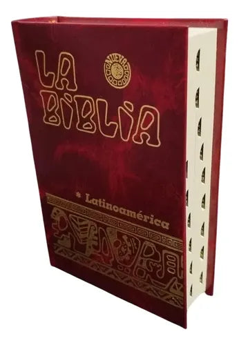 La Biblia Latinoamericana Tapa Dura Bolsillo Con Uñeros