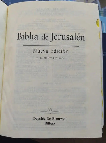 Biblia De Jerusalen (tapa Dura En Tela) / Desclee